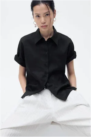 MANGO Linnen blouse