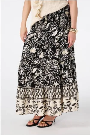 MS Mode Maxi rok zwart