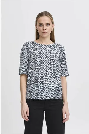 Ichi Blouse blauw