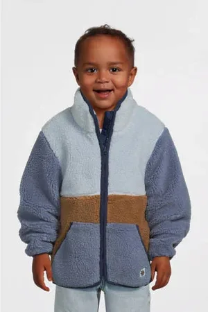 NAME IT MINI teddy jas blauw