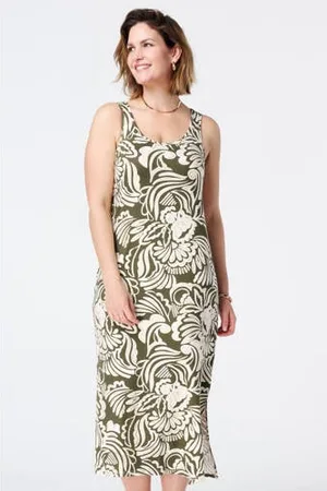 MS Mode Maxi jurk groen