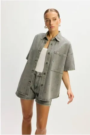 Refined Department Denim blouse