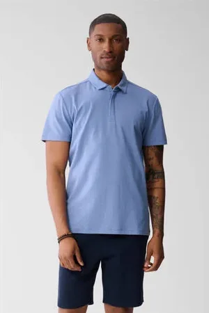 SHOEBY Regular polo blauw