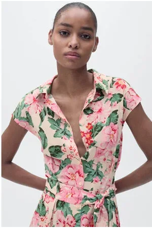 MANGO Blousejurk roze