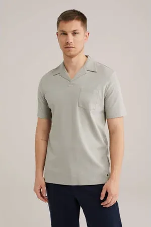 WE Fashion Slim polo grijs