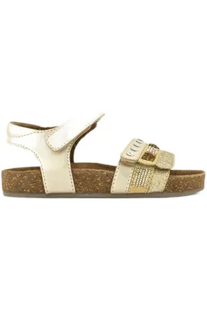 Graceland Leren sandalen met glitters en pailletten