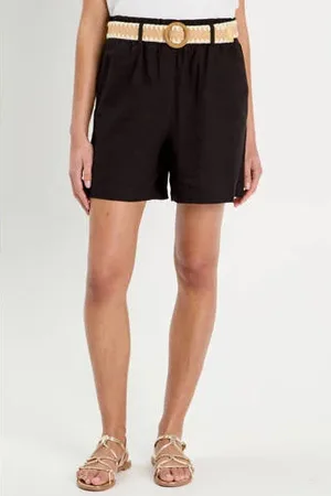 Cache Cache Linnen straight regular waist casual short