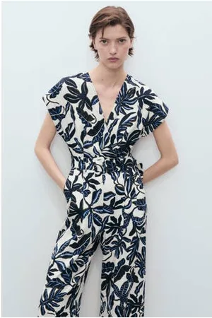 MANGO Linnen jumpsuit