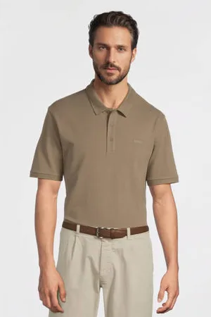 HUGO BOSS Regular polo lichtbruin