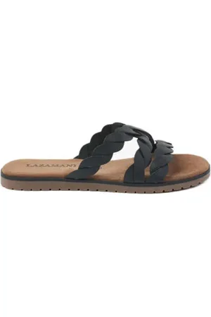 Lazamani Leren slippers