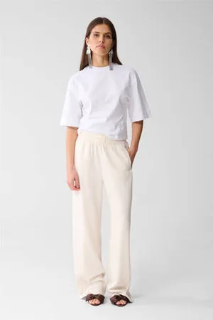 SHOEBY Wide leg high waist casual broek