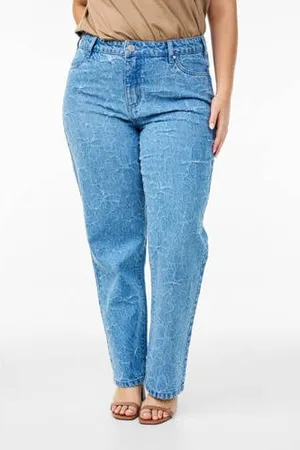 Zizzi High waist light blue denim