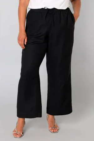 Yest Linnen straight high waist casual broek