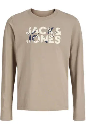 JACK & JONES JUNIOR longsleeve lichtbruin