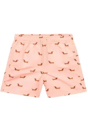 MANGO Zwemshort lichtoranje/bruin