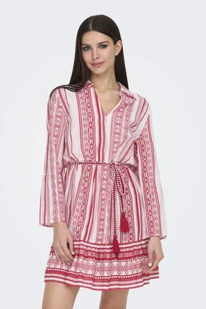 JDY Midi jurk rood