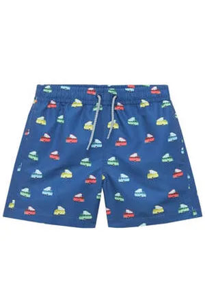 MANGO Zwemshort blauw/geel/rood