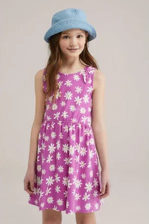 WE Fashion Korte jurk paars