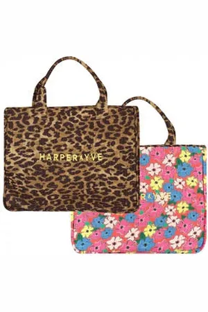 Harper & Yve Reversible shopper Lexie met panter