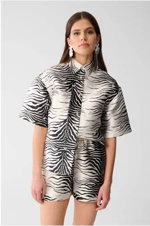 SHOEBY Satijnen blouse zwart