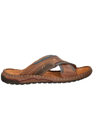 Nelson Leren slippers