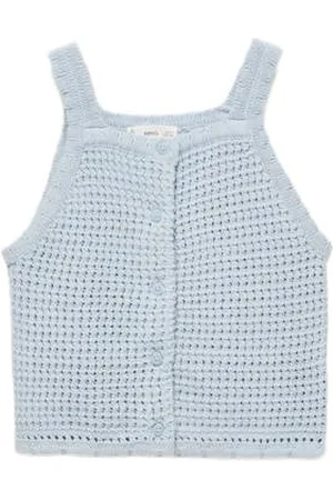MANGO Mouwloze top gebreid