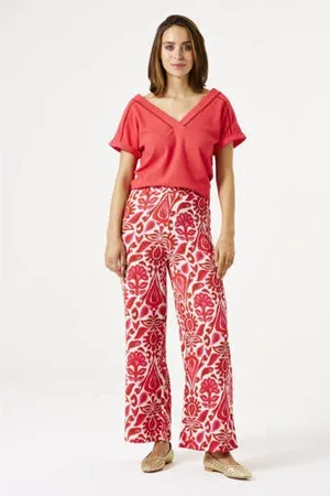 Garcia Wide leg regular waist casual broek