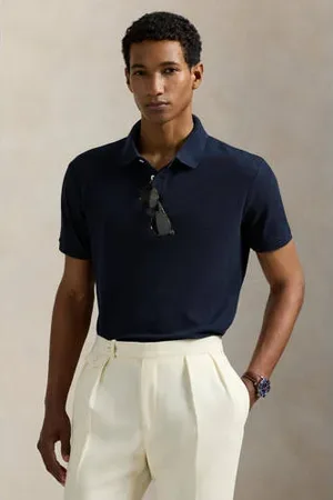 Ralph Lauren Slim polo donkerblauw