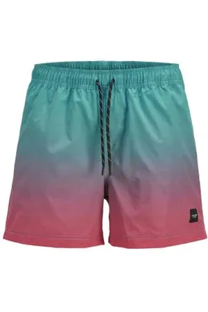JACK & JONES JUNIOR zwemshort blauw/roze