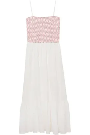 MANGO Maxi jurk ecru