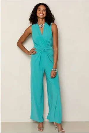 FREEBIRD Aansluitend jumpsuit turquoise