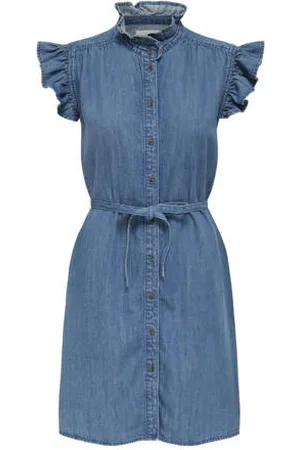 ONLY Denim spijkerjurk gebreid