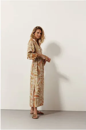 Tramontana Midi jurk brons