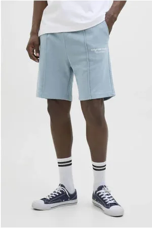 JACK & JONES PANTS STUDIO loose sweatshort lichtblauw