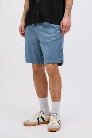 JACK & JONES PANTS STUDIO linnen relaxed bermuda short blauw