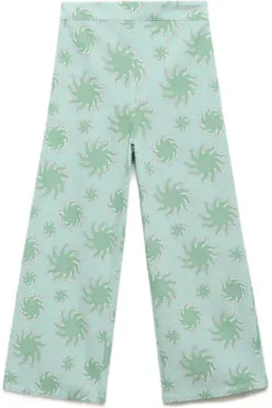 MANGO Casual broek lichtgroen