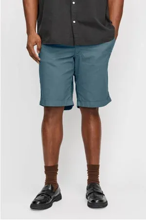 JACK & JONES Linnen loose fit short grijsblauw