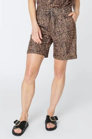 ES&SY Travelstof wide leg high waist casual short
