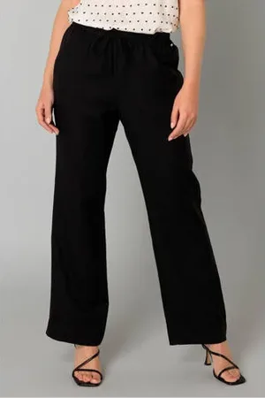 Yest Linnen wide leg regular waist broek