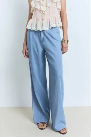 MANGO Wide leg jeans