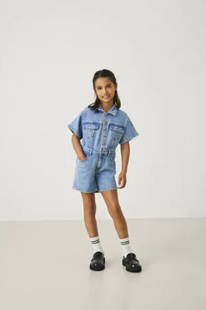 ONLY KIDS GIRL denim playsuit