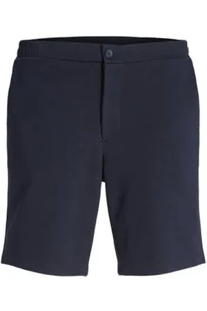 JACK & JONES PANTS STUDIO regular sweatshort donkerblauw