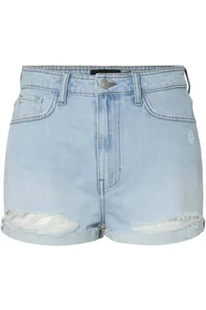 Pieces® Slim regular waist denim short
