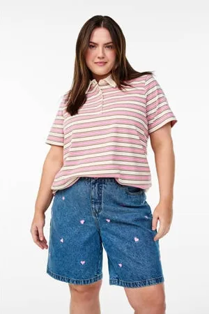 Zizzi Straight regular waist denim short