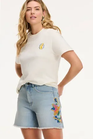 Shiwi Denim straight high waist short
