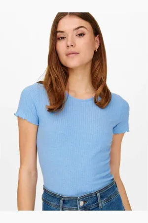 ONLY Cropped top rib gebreid