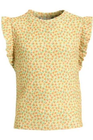 Anytime Crinkle top met ruffles bloemenprint