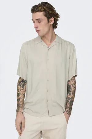 Only & Sons Casual overhemd grijs