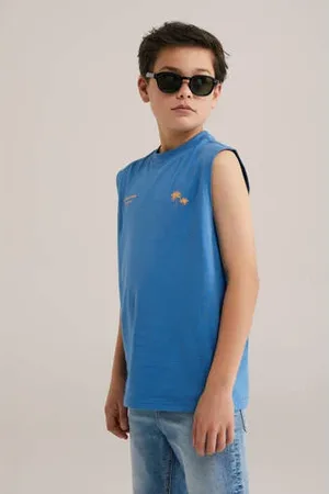 WE Fashion Singlet blauw