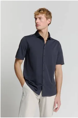 No Excess Casual overhemd blauw